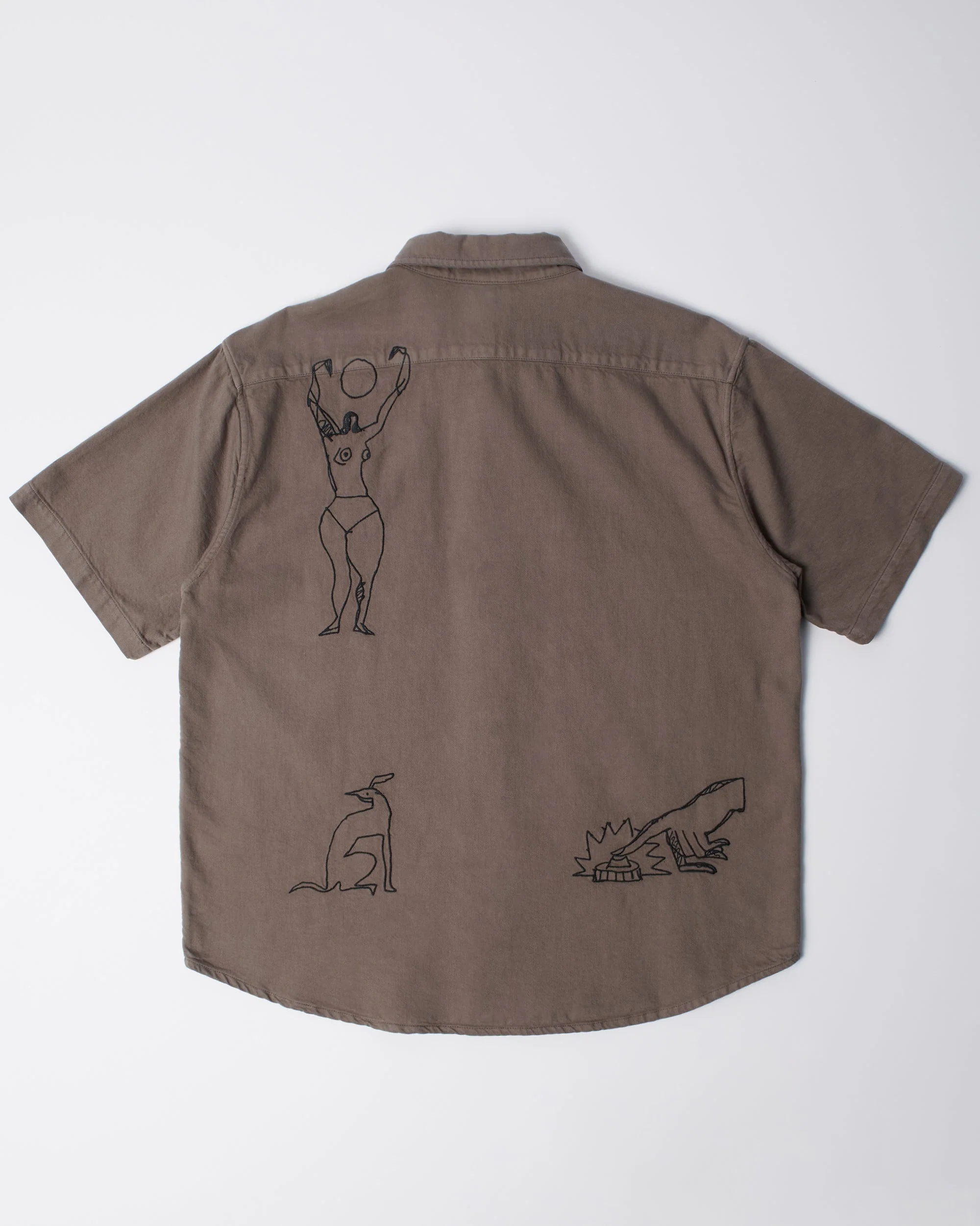 Crooked face short sleeve shirt - Image 3